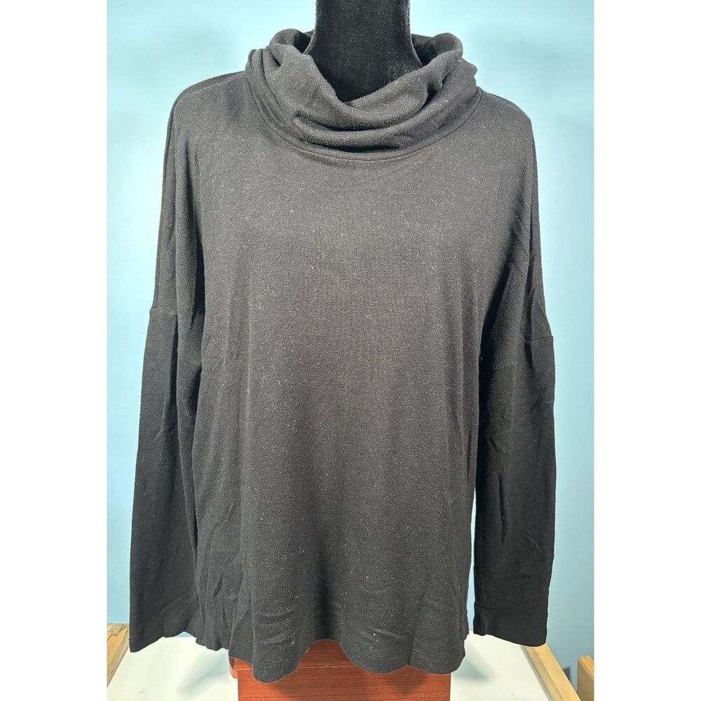Susina Black Turtle Neck (Women’s  Medium M)  Long Sleeve Shirt Blouse